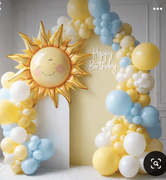 Fun In the Sun Balloon Backdrop
